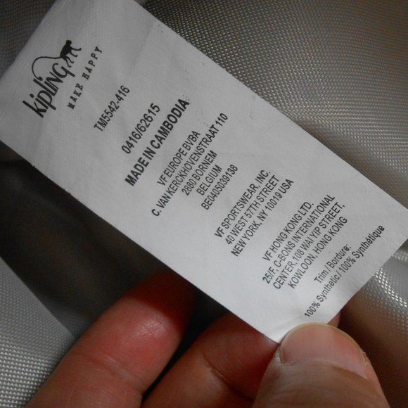 kipling Blue Tote Bag EUC - Picture 13 of 13